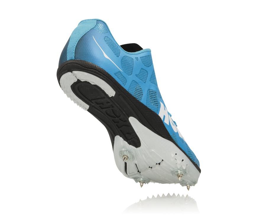 Spikes Womens - Hoka One One Rocket X - Blue/White - YLFVMWR-58